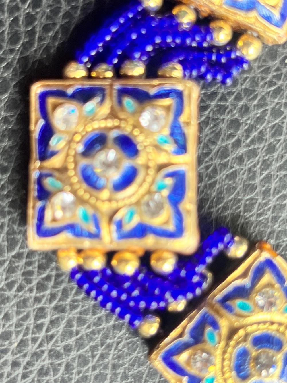 Indian, Middle Eastern Tribal, Beads, Vintage. Handmade Reversible - Picture 2 of 8